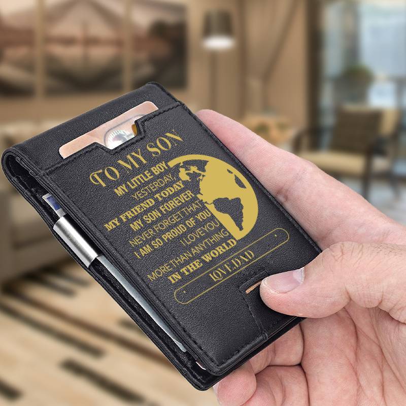 Dad To Son - My Son Forever - Wallet with Money Clip