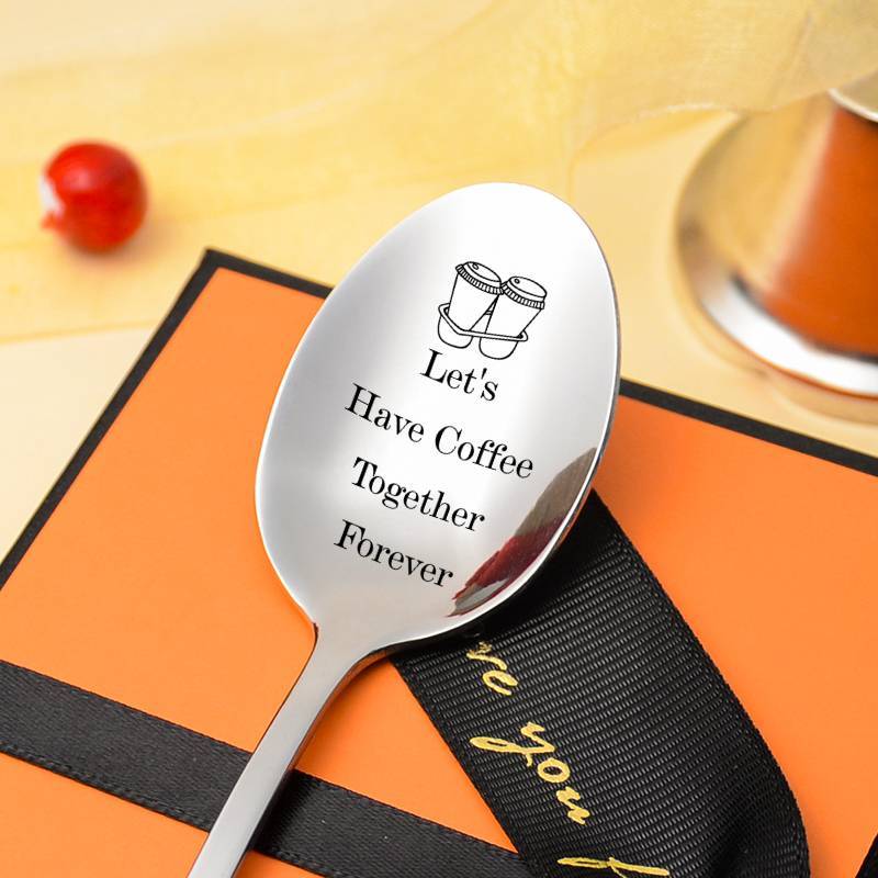 Cute Spoon-Let&#39;s Have Coffee Together Forever