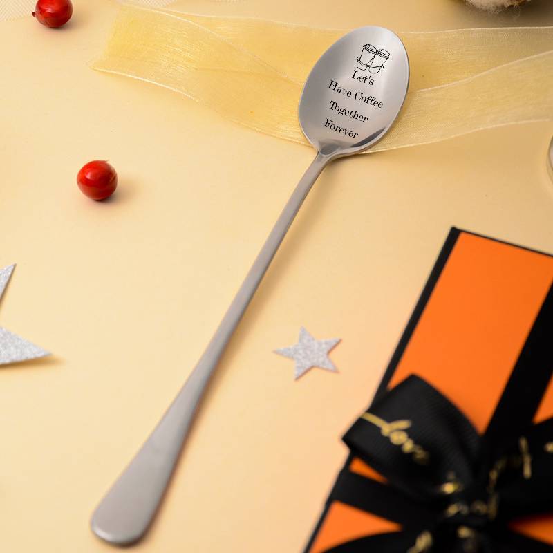 Cute Spoon-Let&#39;s Have Coffee Together Forever