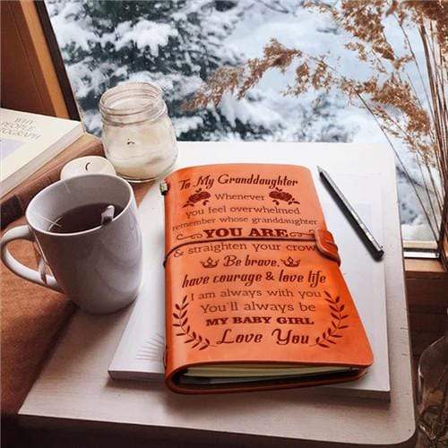 To My Granddaughter - Straighten Your Crown - Vintage Journal