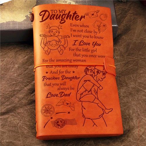 Dad To Daughter - Even When I&#39;m Not Close by- Vintage Journal