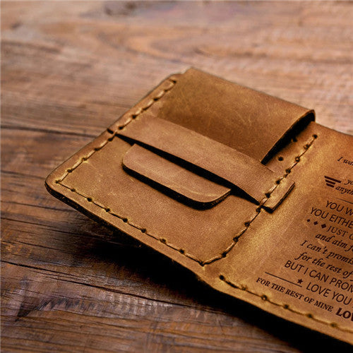 Dad To Son -You Will Never Lose - Tri-fold wallet