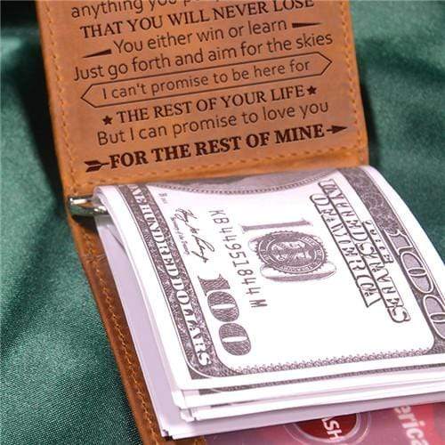 To My Granddaughter - Never Lose - Money Clip Wallet