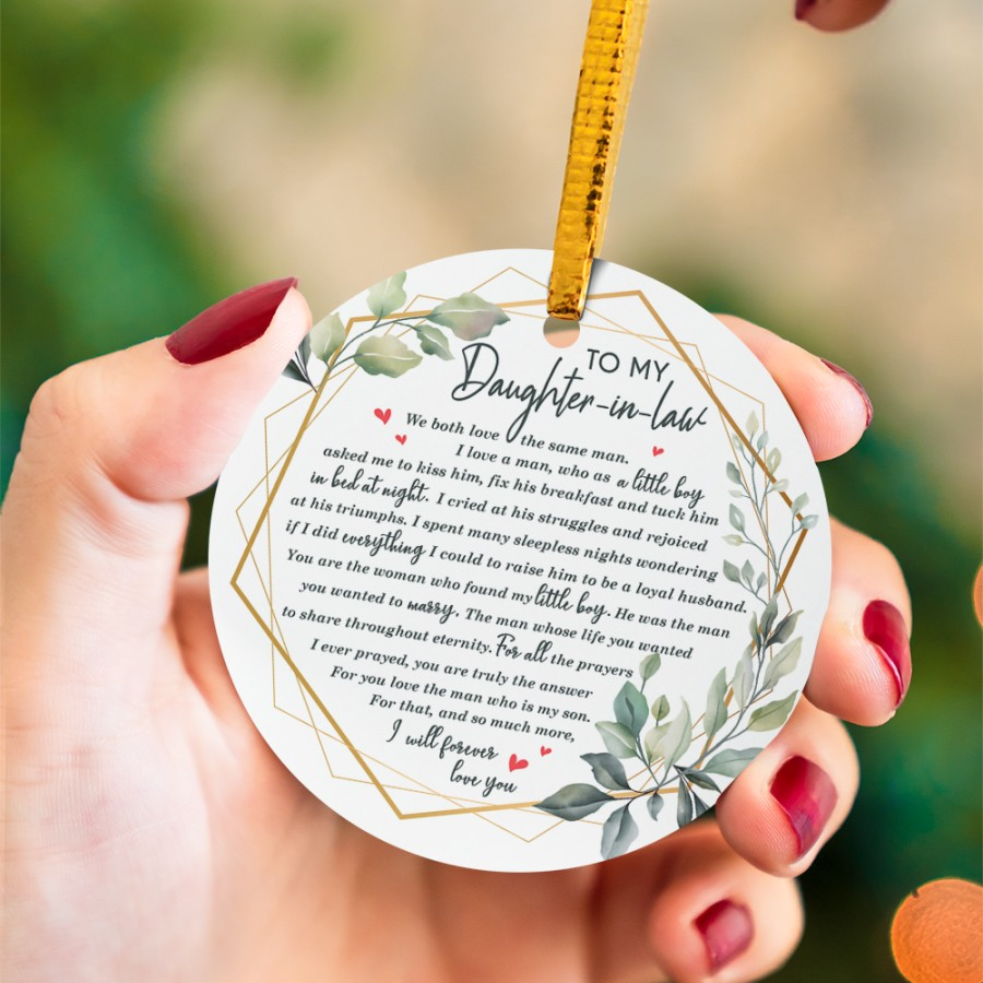I Will Forever Love You - Amazing Gift For Daughter-In-Law Circle Ornament
