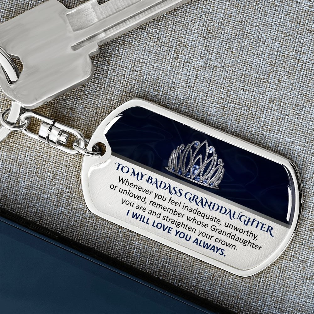 Keepsake for  Granddaughter Keychain