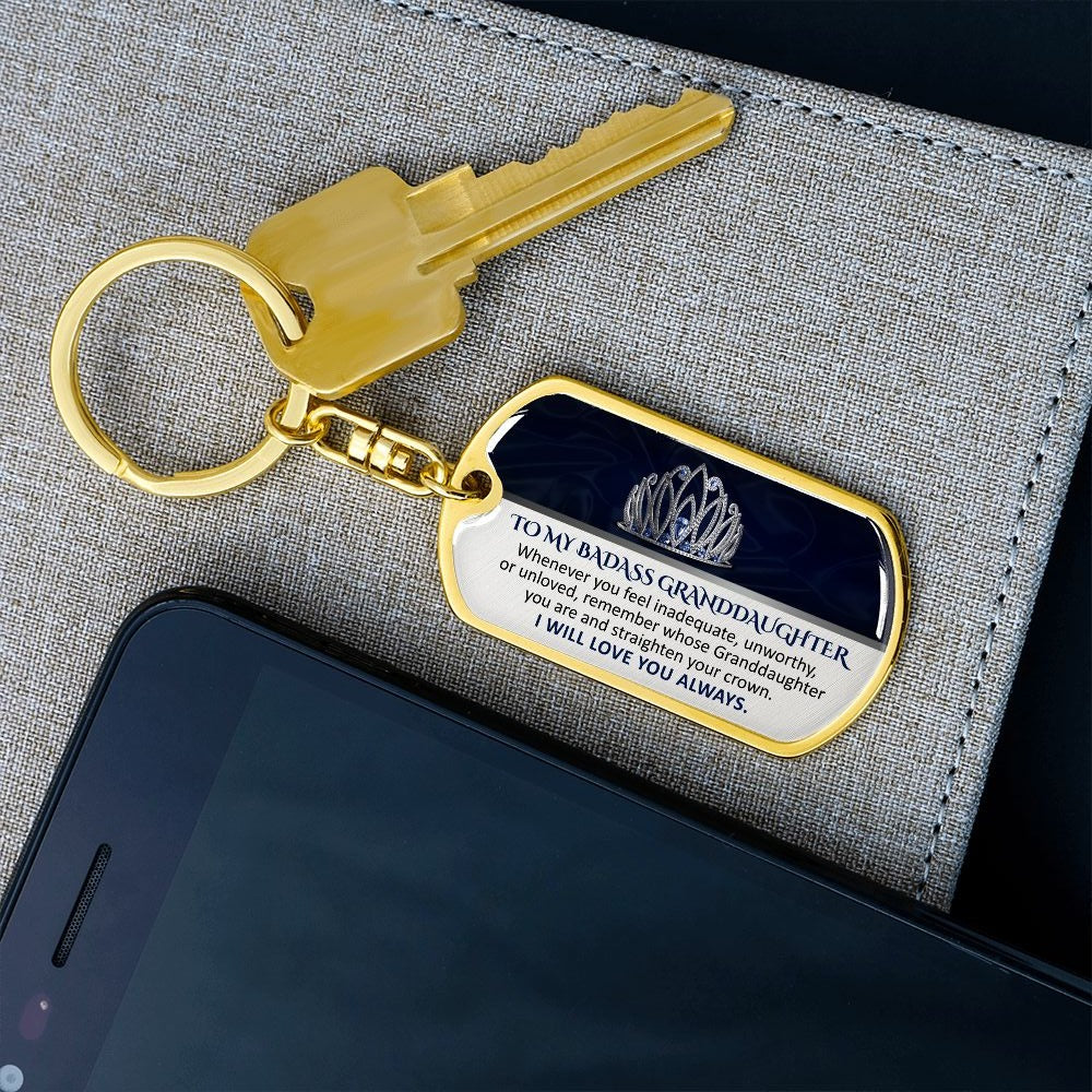 Keepsake for  Granddaughter Keychain