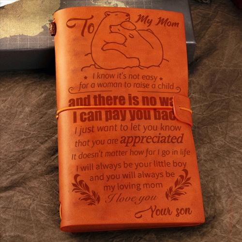Son To Mom You Will Always Be My Loving Mom Vintage Journal aiboson